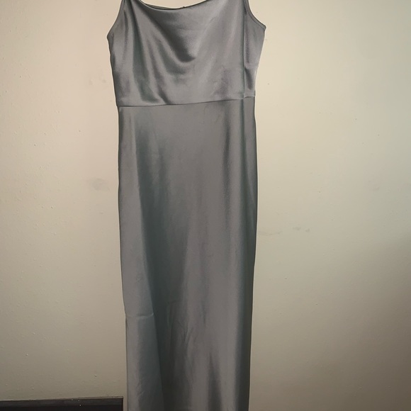 BHLDN Cowl Neck Dress- “Cali Satin Charmeuse Midi Dress” - Picture 3 of 5